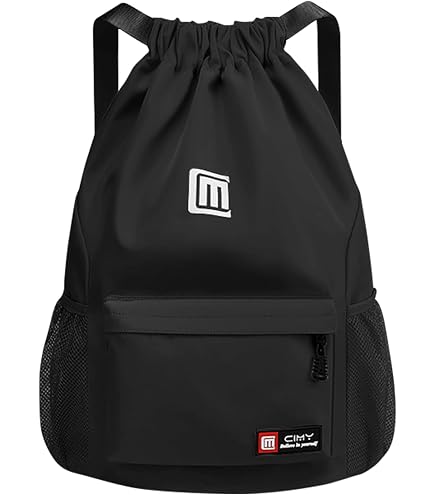 Sac à Dos Sport à Cordon HexinYigjly - Sac Gym Étanche Cordon Serrage Pour Natation Plage Voyage