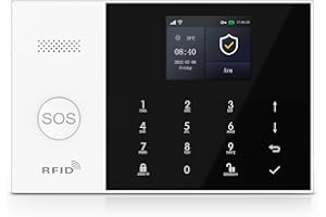 XNY Alarme Maison sans Fil 4G, sans Accessoires, WiFi Alarme Sécurité Système Cambrioleur, 120dB Alarme Maison connectée 2.4GHz - Compatible avec Alexa, Google Assistant (XNY-105)
