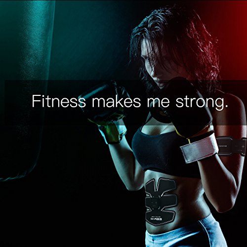 Elektrostimulation Muskeltrainer Frauen/Mann Bauch/Beine/Taille Massage-gürtel Wiederaufladbar USB Ladegerät–05(2-Gerät) - 2