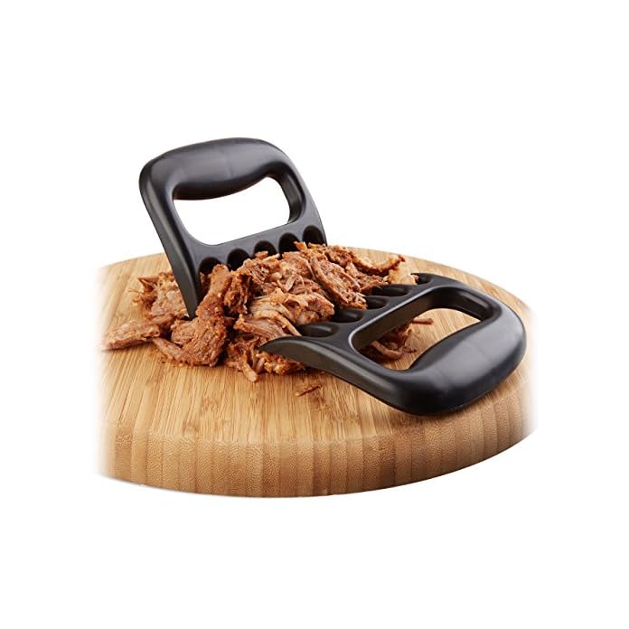Relaxdays Fleischkrallen 2er Set Pulled Pork Krallen Meat Claws Fr Bbq Fleischgabeln Im Brenkrallen Look Schwarz