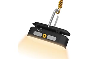 BougeRV Camping Light Rechargeable, 3200mAh Bivvy Light, Portable Motion Sensor Light, Camping Lamp for Tent, IP65 Waterproof for Outdoor, Power Outages, Fishing, Hiking(Black)