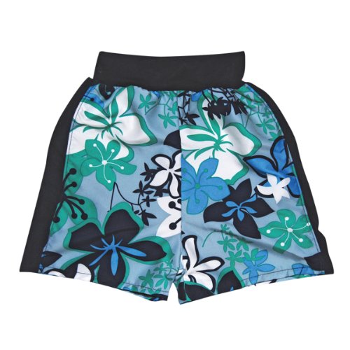 Splash About Happy Nappy Board Shorts - Blue/Green, Large, 6-14 Months