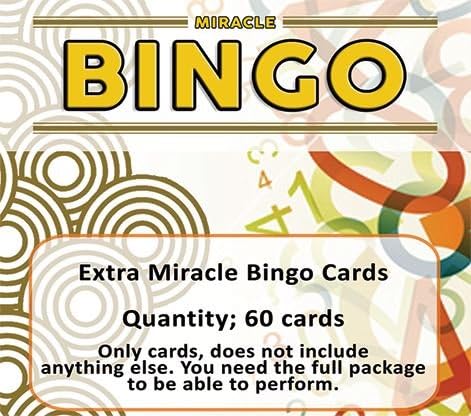 Magic Trick | Extra Cards (60 cards) for Miracle Bingo by Doruk Ulgen