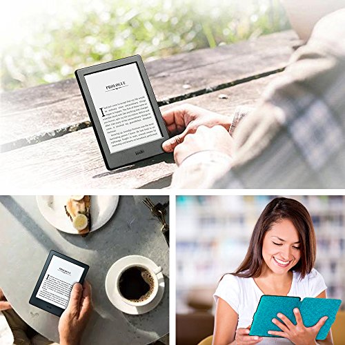 Fintie Hülle für Kindle 8 Generation – Die dünnste und leichteste Schutzhülle Tasche mit auto Sleep / Wake für Kindle eReader (6 Zoll) Touchscreen ohne Spiegeleffekte, (8. Generation – 2016 Modell), Blau - 7