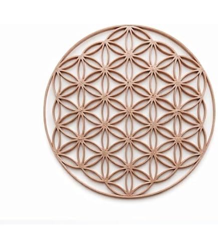 Décoration Zen Fleur De Vie 14cm En Matériau Biosourcé - Purification Et Énergie | Fabriqué En France Il Fiore Della Vita
