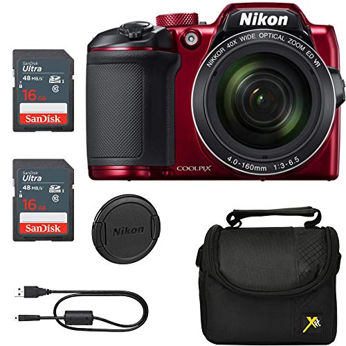 Executive Prices, Classic Bundle for Nikon B500 Coolpix Camera (Red)