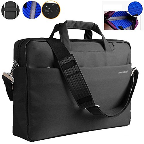 ShengTS 17 3-Zoll-Laptop-Tasche aus Nylon wasserdichte Einzel-Schulter Griff Notebook Tasche aus Nylon wasserdicht mit Sto  fest bis zu 17-Zoll-Gaming