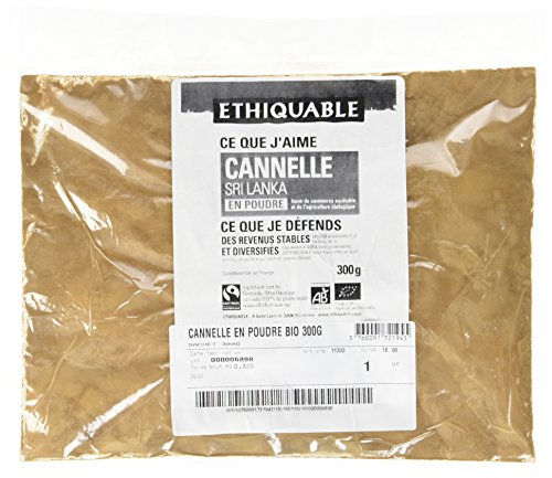 Ethiquable Cannelle en Poudre Bio et Équitable - 300 g