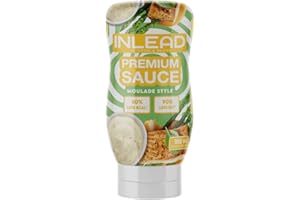INLEAD - Premium Sauce - Light Sauce | 80% weniger Kalorien & 90% weniger Zucker | Perfekt Zur Diät | Kalorienarme Ernährung | Vegan | Glutenfrei | Laktosefrei - 350ml (Moulade Style)