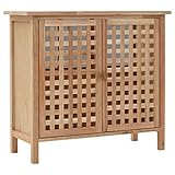 【Uso】El mueble de lavabo, hecho de madera de nogal maciza, será un aporte llamativo para su baño.Este mueble de baño se adapta perfectamente a su lavabo y ofrece una solución de almacenamiento ideal.