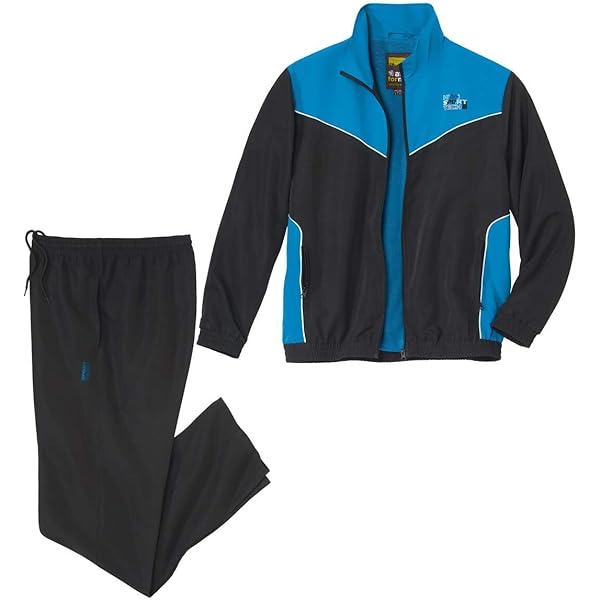 GUOCU Heren volledig trainingspak lange mouwen joggingpakken joggingbroek gym sweatpakken opstaande kraag sportjas joggingbroek casual 2-delige sportset jas broek activewear sportkleding met zakken