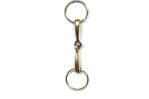 NBRAND JA Horse - Schlüsselanhänger Anhänger Pferd Reiter Pony (Gebisse Gold)