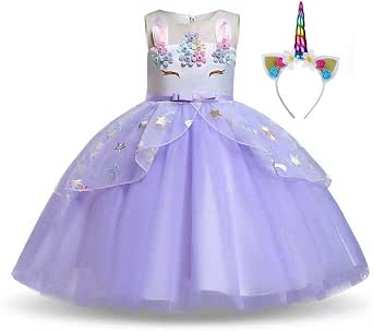 Costume da unicorno per bambine e bambine dai 3 ai 10 anni : Amazon.it:  Giochi e giocattoli