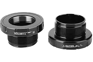 YOSOO HEALTH GEAR Movimento Centrale Rotor 30 Passo Inglese, BSA30mm Movimento Centrale Nero per Bici in Lega di Alluminio BB Compatibilità Larghezza Guscio da 68 a 73 mm per FSA/Rotor/Raceface