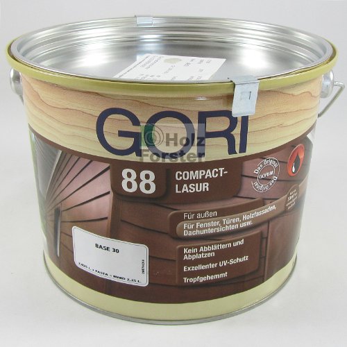 Preisvergleich Produktbild Gori 88 Compact Holz Lasur Sonderfarbton 2075 Antikweiß, 2,25Liter
