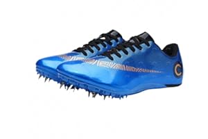 WHLWDH Spiked Leichtathletikschuhe 8 Spikes, Sprint Mittelstrecke Leichtathletikschuhe, Herren Spiked Trainer, atmungsaktiv und leicht Sprintschuhe für Männer,Frauen,Junioren