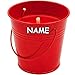 Produktbild 1 Stück _ große XL - Citronella Kerze im Metall Eimer - " Anti - Mücken _ Aroma Duftkerze - Zitronen Duft - ROT " - inkl. Name - 11 cm hoch - Topf - Bodenkerze - Tischkerze - Tischdeko / Gartenkerzen - Garten - Innen & Außen - Partykerze / Geburtstagskerzen - Kindergeburtstag - Deko Tisch - Dekoration / Tischkerzen - Balkon - Mücke - Ungeziefer - Wachskerzen / Stumpenkerzen / Echtwachskerzen - Zitrone - Dekoeimer - Metalleimer - Garteneimer - Übertopf & Blumentopf - Duftöl - Hinhängen / Hängen