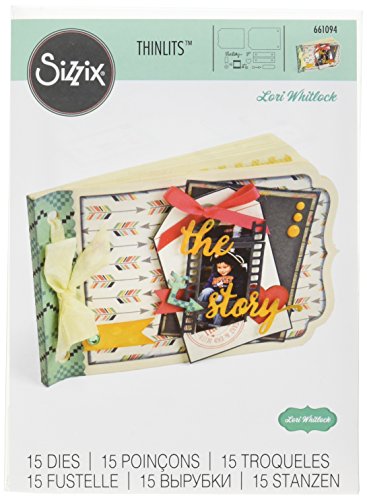 comprare on line Sizzix Ellison Pacco da 15 fustelle, Thinlits by Lori Whitlock, formato mini prezzo