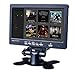 Price comparison product image Quimat 7-Inch LCD Monitor, 1024 x 600, 2AV/VGA/HDMI TFT HD Screen with Built-In Speaker for CCTV Camera, Computer, PC, DVR, Car, TV Box, Compatible with Raspberry Pi 3 2 1 Model B B+