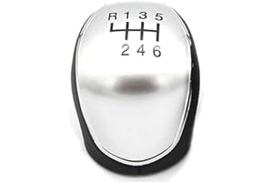 JIAHEY Car Gear Shift Knob for Ford Transit Tourneo/Custom 2012-2021,Manual Handball Lever Gear Stick Shifter Pen Handle Knobs Transmission Shift Replacement Kit,6-speed Silver