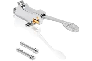 Lukloy Valve de pédale pour installation au sol en chrome poli (Lot de 1)