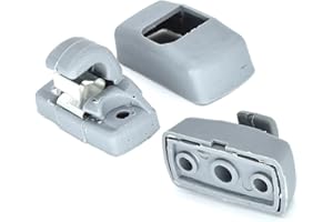 Clip per Gancio per Visiera Parasole Interna da 2 Pezzi,MoreChioce 3B0857561B Ganci di Fissaggio per Visiera Durevoli ABS Compatibili con T4 T5 T 2003-2016 MK4 1998-2006,Grigio