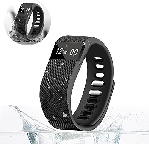 HKhuixin Smart Watch Bluetooth Watch Fitness Tracker Bracelet Smart band Calorie Counter Wireless Pedometer Sport Activity Tracker For iPhone Samsung Android IOS Phone (Black)