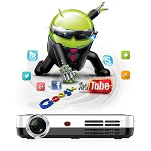 PLAY Upgrade Android 6.0 Latest Blu-ray, 3D, 4K Ultra HD 2205P Build-in WiFi, Bluetooth Miracast Airplay Projector