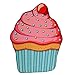 Produktbild iprotect Picknickdecke Bon Appetit ovales Tuch 1,1m x 1,4m Motiv Cupcake