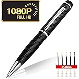 Funshare HD 1080P Hidden Camera Spy Pen Camera. Real HD Video, Voice with Updated Battery. Executive Multifunction DVR. Plug and Play. Perfect Gift (Silver&amp;Black)