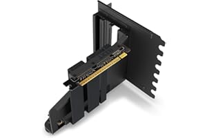NZXT Vertical GPU Mounting Kit - AB-RH175-B1 - Câble Riser PCIe 4.0x16 175 mm - Support GPU - Support en Acier Robuste - Noir