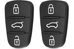 BETTERHER Zestaw 2 kluczyków samochodowych z 3 przyciskami, kompatybilny z Hyundai i10 i20 ix20 i30 ix35 Kia Ceed Soul Sportage Venga