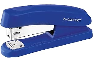 Q-Connect Half Strip Plastic Stapler Blue (Capacity: 20 sheets of 80 gsm paper) KF02151