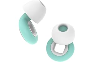 Fictor-Tapones Oidos Ruido Dormir -Tapones Para Dormir, Earloop, Estudiar, Dormir, Viajar, Tapones para los oidos con bucle, Earplugs, cancelacion de ruido (VERDE Y BLANCO, talla única)