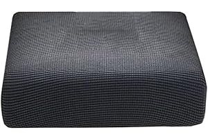 Miecoae Bezug Hocker Quadratisch Rechteckig Hocker überzug Beige/Grau Schonbezug Bezug Für Fußhocker Stretch Ottomane Abdeckung Hockerabdeckung (Color : #9, Size : 30-40cm/12-16in)