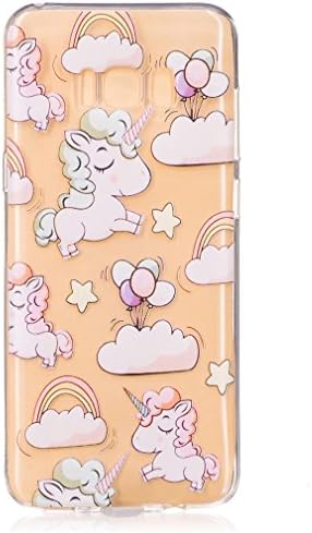 Samsung Galaxy S8 Plus Case, CHcase Ultra Thin Transparent Clear Soft Gel TPU Silicone Case Cover for Samsung Galaxy S8 Plus -Unicorn and Balloon