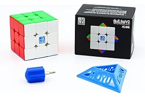 TUNJILOOL MOYU Meilong 3M V2 kostka magnetyczna prędkość 3x3 lepka magnetyczna kostka, ulepszona magiczna gra logiczna 3D, prezent dla dzieci dorosłych (magnetyczny)