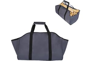 BEISUOSI Firewood Log Carrier Tote Bag,Canvas Firewood Holder，Extra Large Durable Wood Stoves,Firewood,Logs, Camping,Landscaping