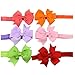 Baby Headband, HBF 15Pcs Multi-Coloured Bow Baby Girl Headband Elastic Headband for Girl (2)