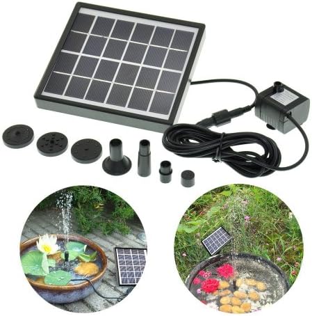 BonAchat Paysage Miniature Fontaine 1.5W Solaire Solar Power Panel Kit Water Pump Suitable for Bird Bath, Fish Tank, SmallGarden Pond Fountain Pool