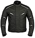 Produktbild Wasserdicht Motorrad Motorrad Moped Herren Jacke mit CE zugelassenen Rüstung & dicke abnehmbare Futter - für alle Wetter - 6 Packs Design Am beliebtesten - (Schwarz / Black, XXX-Large)