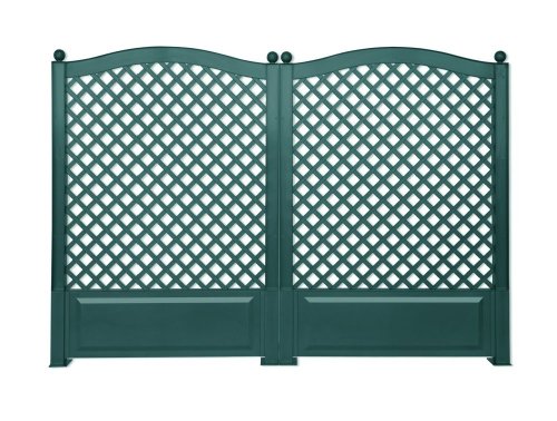 KHW 37723 Spalier 100 cm mit Erdspießen, 2-er Set, grün
