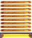Produktbild 10 x LANGE orange Bernstein 15 LEDs 12 V 24 V Seite Outline Marker Lights Truck Chassis Trailer Camper Kippmulde Caravan Bus