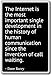 Produktbild The Internet is the most important single develo... - Dave Barry - fridge magnet, Black - Kühlschrankmagnet
