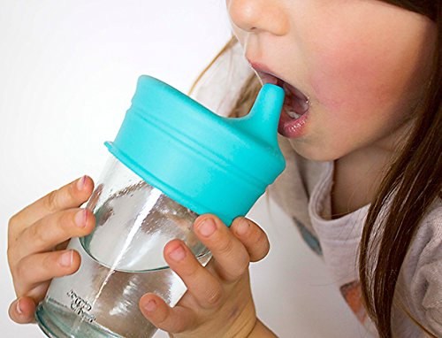 SipSnap Original – Trinklern-Deckel für Gläser und Becher (3er Set inkl. Transport Box). BPA Frei, Schutz vor Schmutz und Wespen, auslaufsicher. Baby Glas trinklern-Flasche To-Go, trinklernbecher, Trink-Becher, Reise-Becher - 8