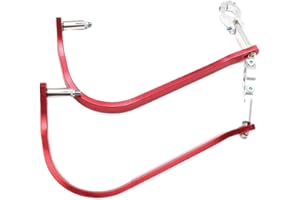 DIYARTS 1 Paio di Protezioni per la Mano in Alluminio per Moto, Universali 7/8 "22mm per Moto da Cross Pit Bike Motocross Dirtbike Paramani per Manubrio (Red)