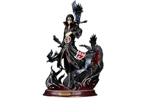 FRANNA Anime Naruto Raven Uchiwa Itachi Action Figure Pop PVC Statues Character Statue Decoration 29 cm Figure Collectible Figure Room Decoration (Schwarzes Wiesel)