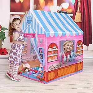 EPIC CRAFT Jambo Size Extremely Light Weight , Water Proof Kids Play Sweet Cake Tent House for 4 to 10 Year Old Girls and Boys (Sweet Cake)