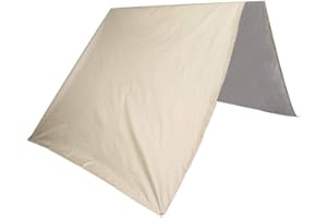 Jeffergarden Sunshade Swingset Shade Outdoor Swing Canopy Kids Playground Roof Canopy Waterproof Yard Seat Cover Replacement Tarp (Beige)