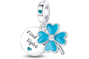 LNQOBU Charm Colgante Camaleón,Charms Phosphorescent,Animaux Perles Charms,Argent Sterling 925 Compatible pour Européen Bracelets Collier